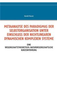 Metaanalyse des Paradigmas der Selbstorganisation unter Einschluss der nichtlinearen dynamischen komplexen Systeme