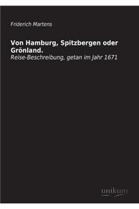 Von Hamburg, Spitzbergen Oder Gronland.