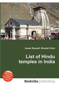 List of Hindu Temples in India