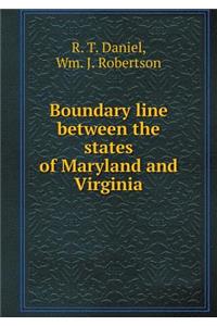 Boundary Line Between the States of Maryland and Virginia