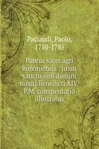 PUTEUS SACER AGRI BONONIENSIS JUSSU SAN