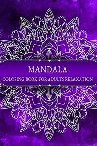 MANDALA COLORING BOOK for adults relaxation