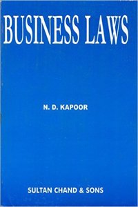 Business Law (Mad. Univ.): Including Company Law