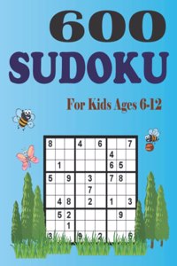 600 Sudoku For Kids Ages 6-12