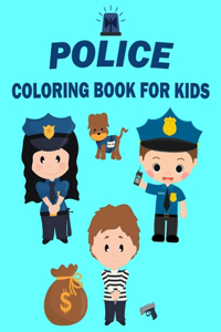 Police Coloring Book For Kids