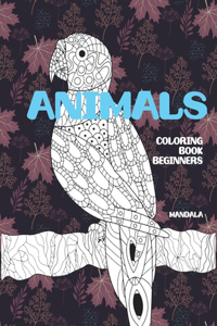 Mandala Coloring Book Beginners - Animals