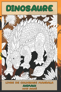Livre de coloriage Mandala - Motif avancé - Animaux - Dinosaure