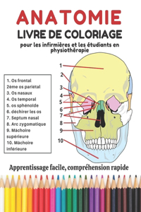 Anatomie livre de coloriage