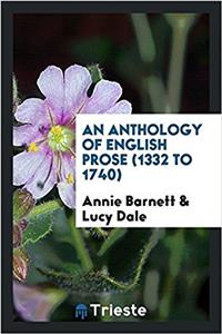 Anthology of English Prose