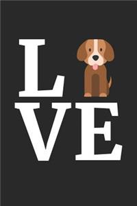 I Love My Beagle Notebook - Gift for Beagle Lovers - Beagle Journal