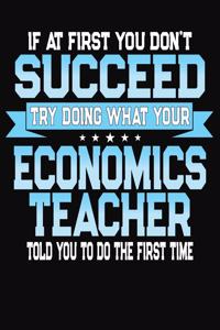 If At First You Don't Succeed Try Doing What Your Economics Teacher Told You To Do The First Time