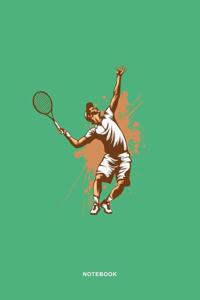 Tennis Sports Art Graphic Notebook