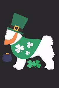 Maltese Journal - Maltese Notebook - St. Patrick's Day Gift for Maltese Lovers