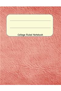 College Ruled Notebook