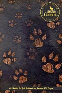 Meow Covers 6x9 Bullet Dot Grit Notebook an Journal -100 Pages