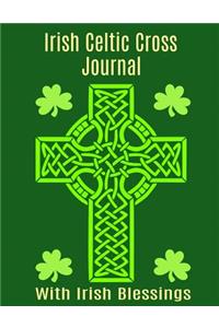 Irish Celtic Cross Journal with Irish Blessings