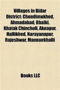 Villages in Bidar District