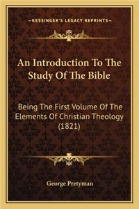 Introduction to the Study of the Bible
