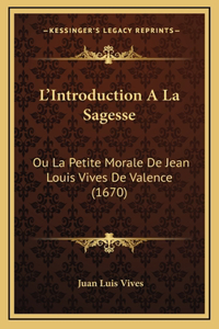L'Introduction A La Sagesse