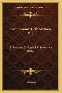 Continuazione Delle Memorie V14
