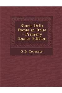 Storia Della Poesia in Italia