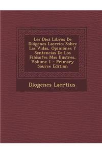 Les Diez Libros de Diogenes Laercio