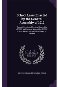 School Laws Enacted by the General Assembly of 1919