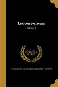 Lexicon syriacum; Volumen 3