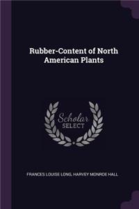 Rubber-Content of North American Plants