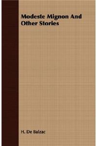 Modeste Mignon And Other Stories