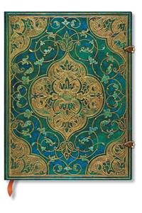 Paperblanks Turquoise Chronicles Hardcover Ultra Lined Clasp Closure 144 Pg 120 GSM