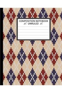 Unruled Composition Notebook
