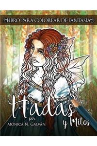 Hadas y Mitos: Libro para Colorear de Fantasía