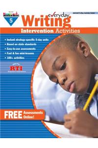 Everyday Writing Intervention Activities Grade 5 Book Teacher Resource