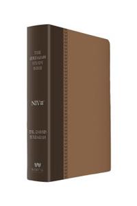 The Jeremiah Study Bible, Niv: (Brown W/ Burnished Edges) Leatherluxe(r) W/Thumb Index