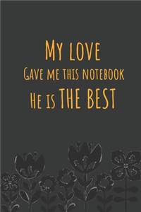 My love gave me this notebook