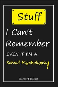 STUFF! I Can't Remember EVEN IF I'M A School Psychologist