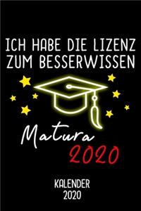 Kalender 2020 Matura