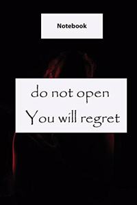 notebooks for writing /Do not open