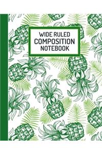 Wide Ruled Composition Notebook