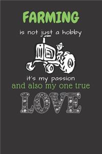 Farming Is Not Just A Hobby Notebook Journal