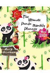 The Ultimate Merry Christmas Panda Monthly Planner Year 2020