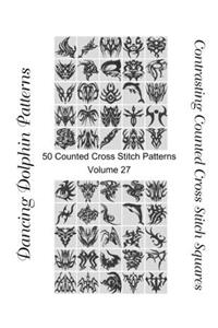 Contrasting Counted Cross Stitch Squares