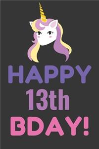 Happy 13th Bday! Notebook Notebook