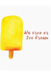 Watercolor ice cream