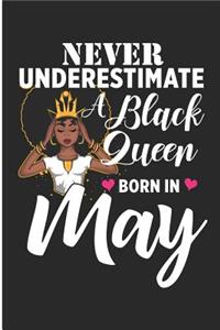 Never Underestimate a Black Queen Born in May