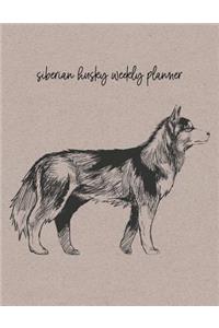 Siberian Husky Weekly Planner