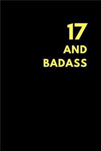 17 and Badass: Blank Sketchbook to Draw Doodle or Sketch, Birthday Gift (150 Pages)