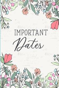 Important Dates.