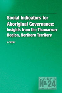 Social Indicators for Aboriginal Governance